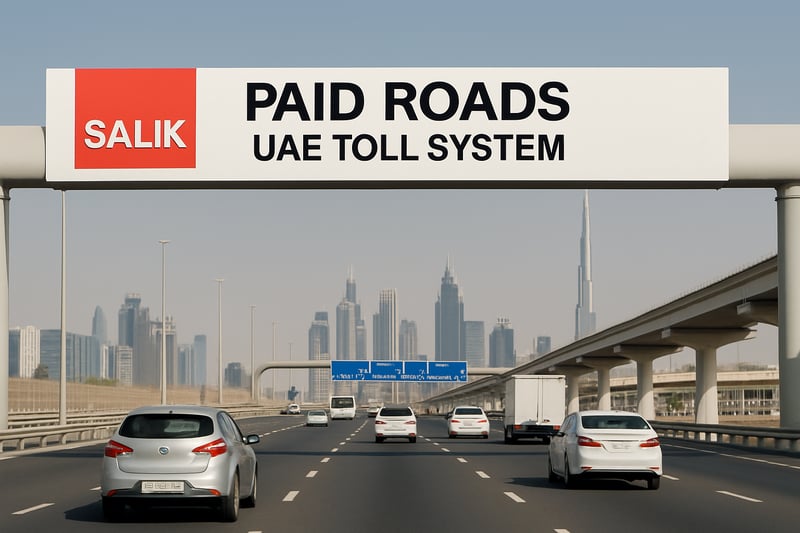 Dubai Paid Roads UAE toll system Dubai Paid Roads UAE toll system