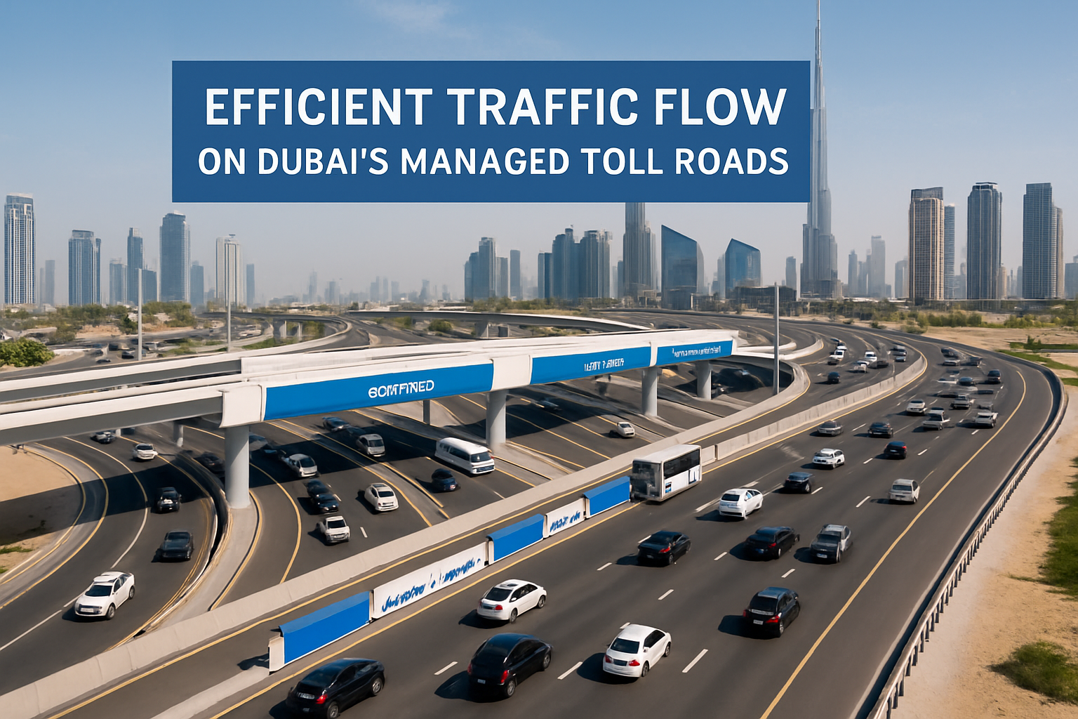 Efficient traffic flow on Dubai's managed toll roads