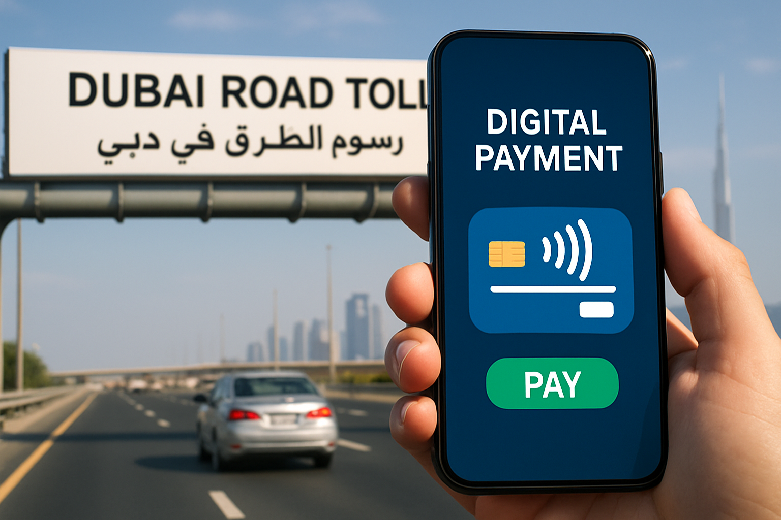 Digital payment for Dubai road tolls